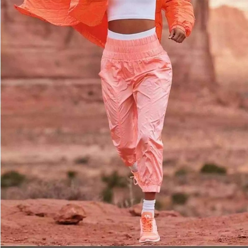 Free People Movement The Way Home Joggers in Papaya Punch (Size S)